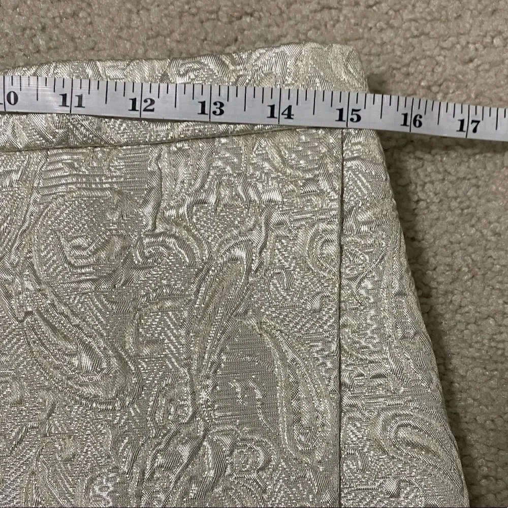 🆕 NWT J. Crew Origami Skirt in Metallic Matelasse